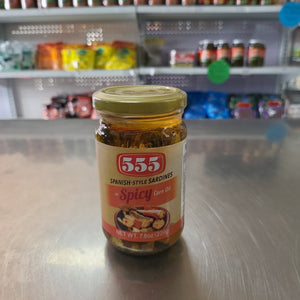 555 Sardines Spanish Style in Spicy Corn Oil 220g